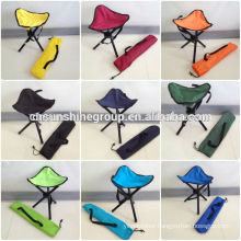 Folding portable three leg triangle fishing stool chair with free case